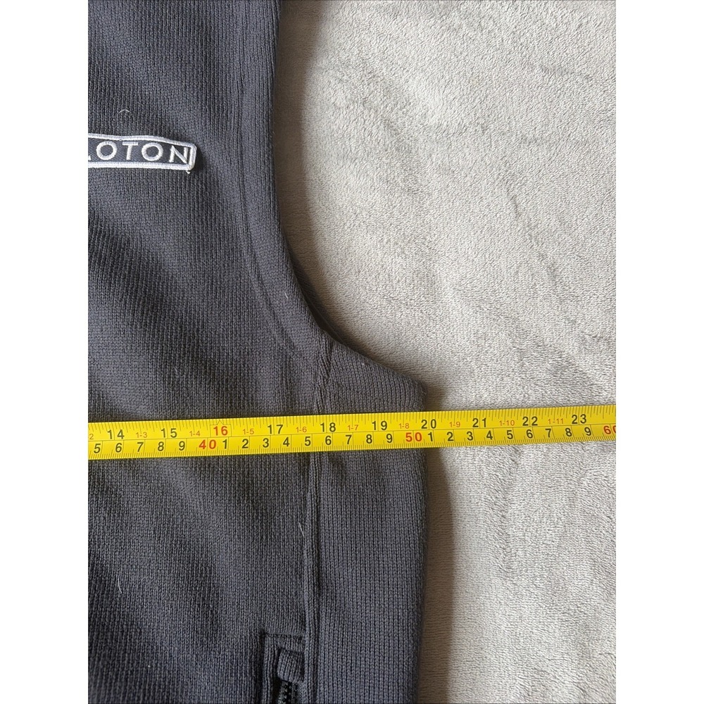 Rhone x Peloton Vest Men Black Medium Full Zip Bond Fleece‎ Jacket Sweater - Picture 4 of 5